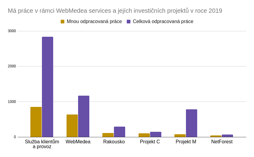 Můj podíl na práci ve WebMedea services a jejích investičních projektech