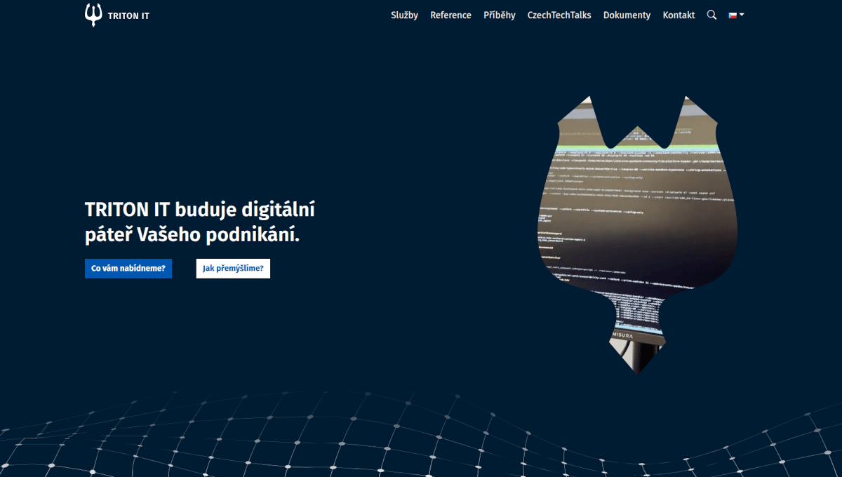 Web TRITON IT s SVG animací